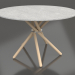 3d model Dining table Hector 120 (Light Concrete, Light Oak) - preview