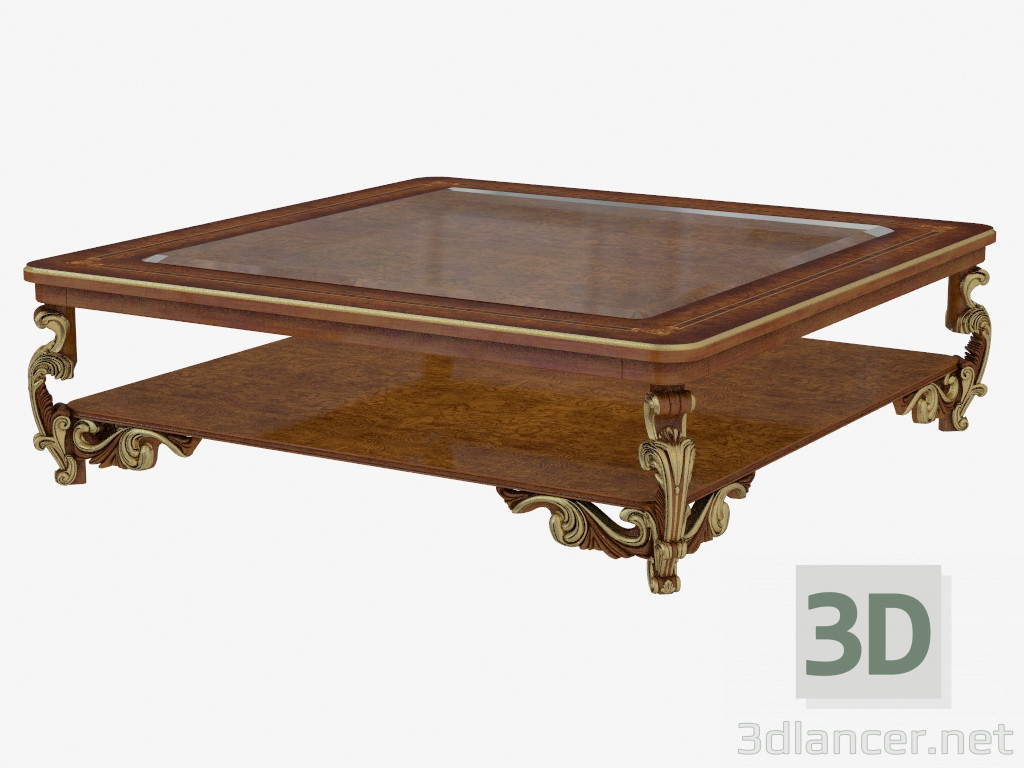 3 डी मॉडल शास्त्रीय शैली कॉफी टेबल 128 - पूर्वावलोकन