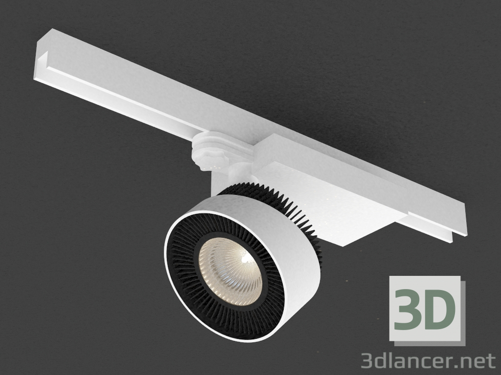 modèle 3D Lampe LED Track (DL18409_11WW-Track R Blanc) - preview