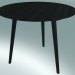 3D modeli Yemek Masası Arasında (SK3, Ø90cm, H 73cm, Siyah lake meşe) - önizleme