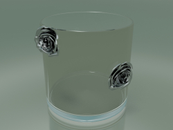 Vase Illusion Rose (H 30cm, D 30cm)