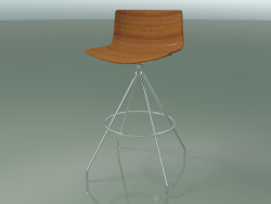Bar chair 0491 (without upholstery, teak effect)