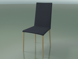 Cadeira 1710 (H 96-97 cm, com estofamento em couro, carvalho L20 branqueado)