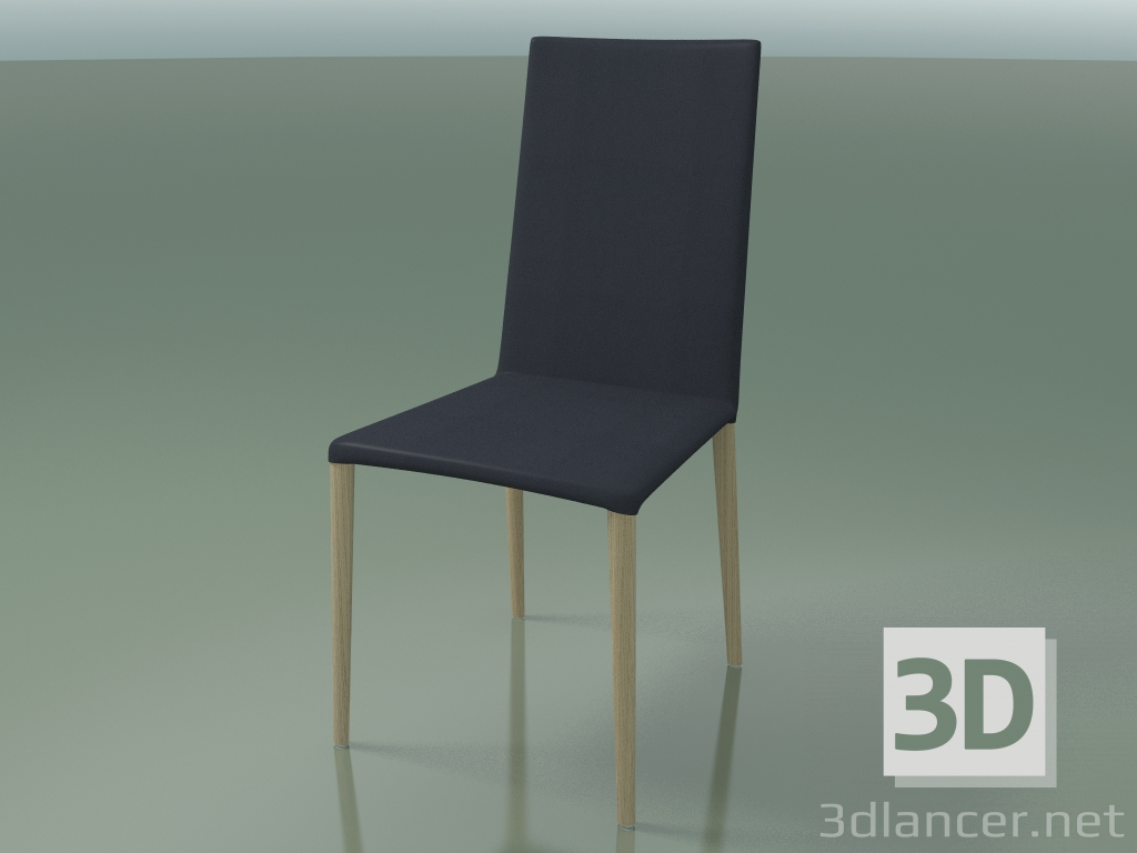 3D Modell Stuhl 1710 (H 96-97 cm, mit Lederausstattung, L20 gebleichte Eiche) - Vorschau