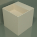3D modeli Tezgah üstü lavabo (01UN12102, Bone C39, L 36, P 36, H 36 cm) - önizleme