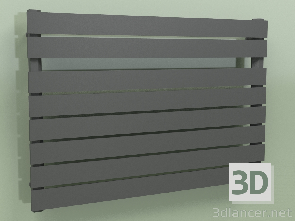 3D Modell Beheizter Handtuchhalter - Muna (680 x 1000, RAL - 9005) - Vorschau