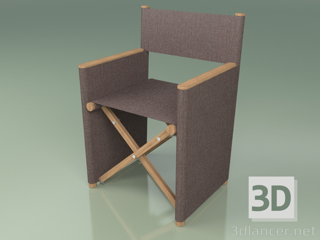 modèle 3D Chaise de réalisateur 001 (Marron) - preview