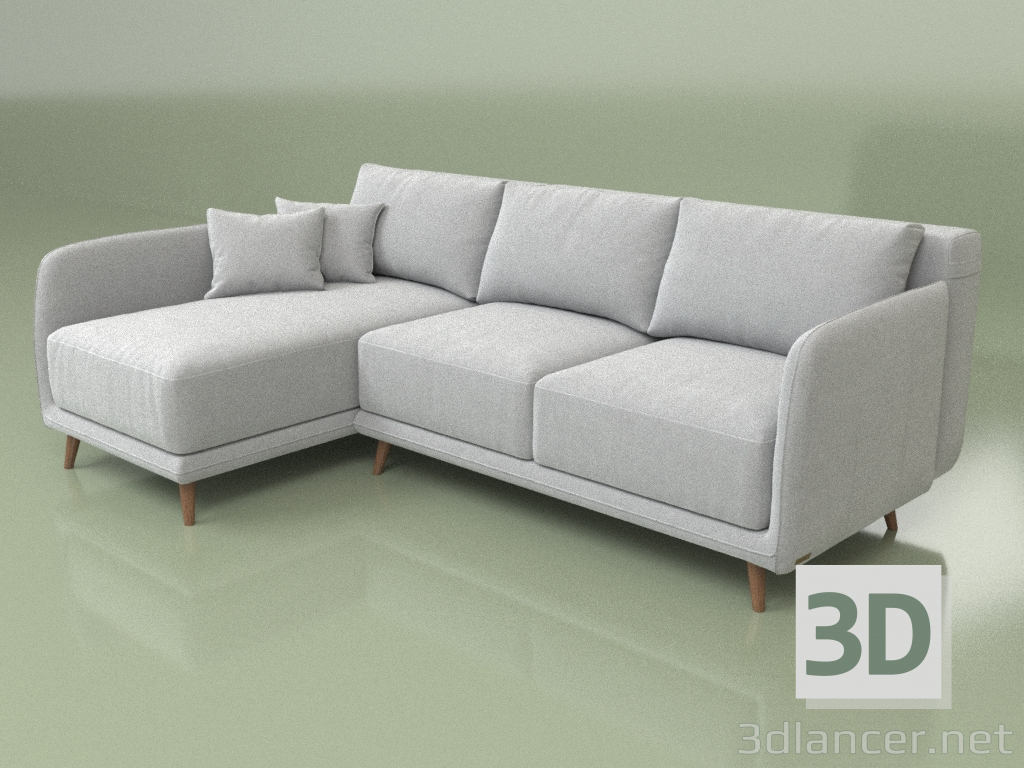 3D modeli Köşe kanepe Tokyo - önizleme