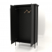 modèle 3D Cabinet MC 03 (ouvert) (1114х565х2000, bois noir) - preview