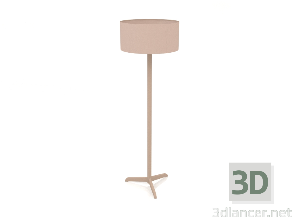 modello 3D Lampada da terra Shelby (Tortora) - anteprima