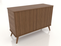 Chest of drawers 4 1200x400x800 mm (light walnut)