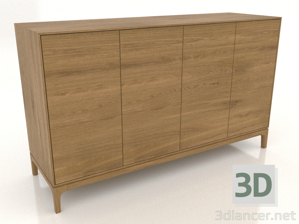 modèle 3D Meuble TV FARGO 1600x500x950 mm (chêne naturel) - preview