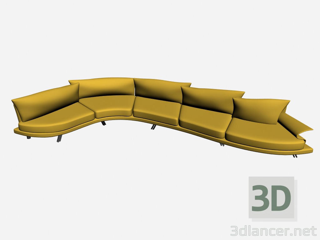 3D Modell Sofa Super Roy Esecuzione Speciale 15 - Vorschau