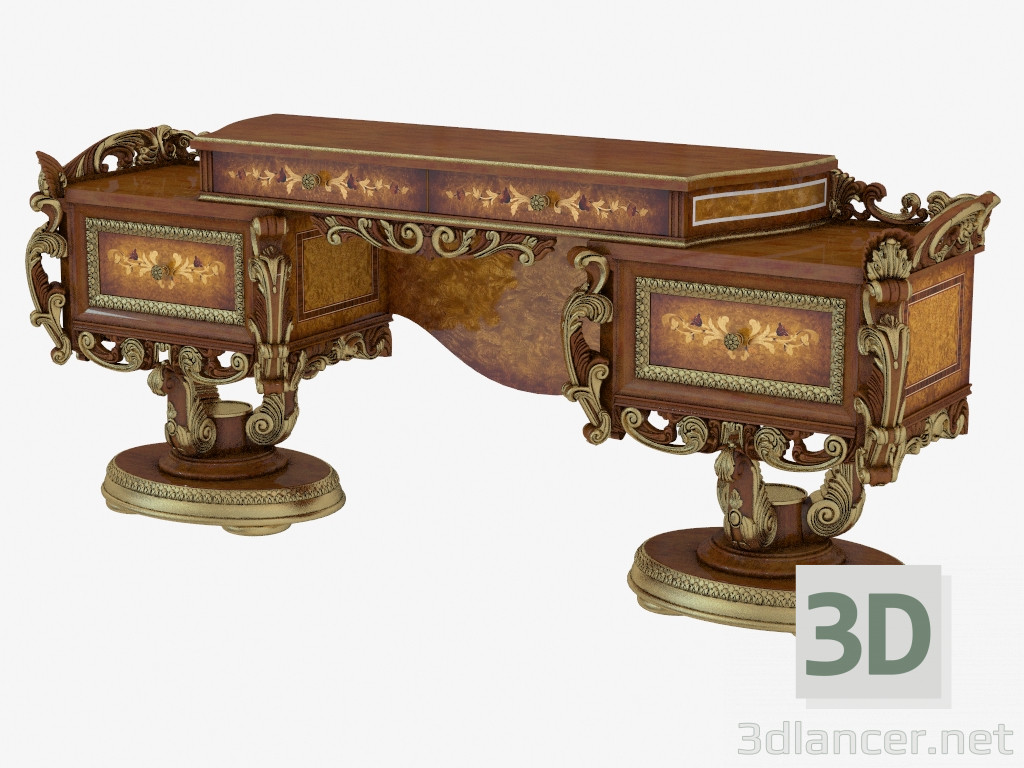 3d model Dressing table in classical style 180 - preview