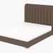 3d model Double bed HARLAN QUEEN SIZE BED WITH FRAME (5102Q Brown) - preview