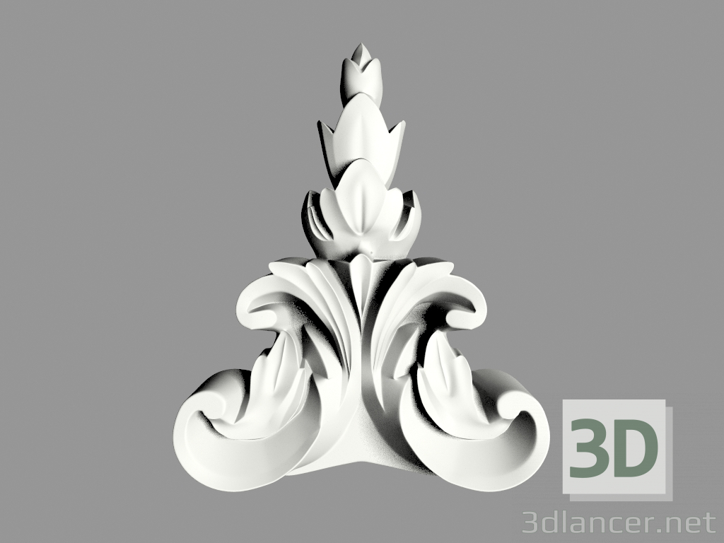 modello 3D Decorazione murale (Ф103) - anteprima