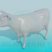 modèle 3D Vache - preview