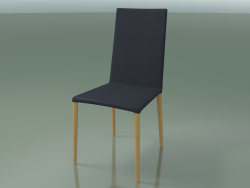 Chaise 1710 (H 96-97 cm, avec revêtement en cuir, L22 chêne naturel)