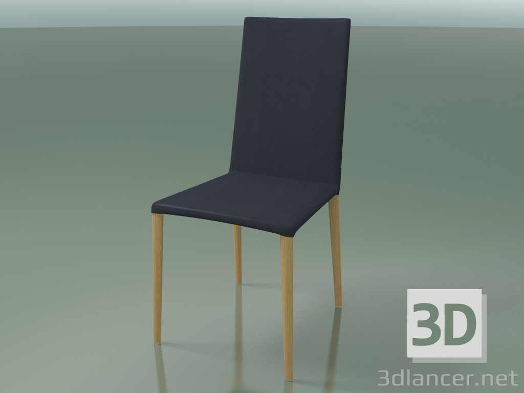 modèle 3D Chaise 1710 (H 96-97 cm, avec revêtement en cuir, L22 chêne naturel) - preview