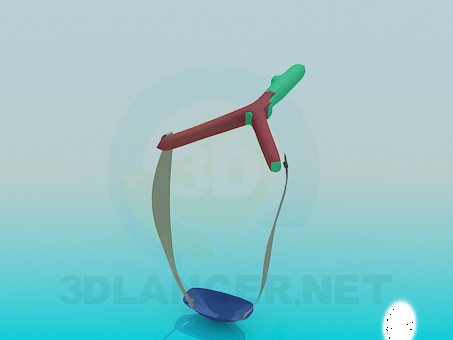 3d модель Рогатка – превью 3d модель Рогатка – превью