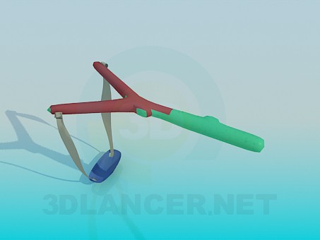 3d модель Рогатка – превью 3d модель Рогатка – превью