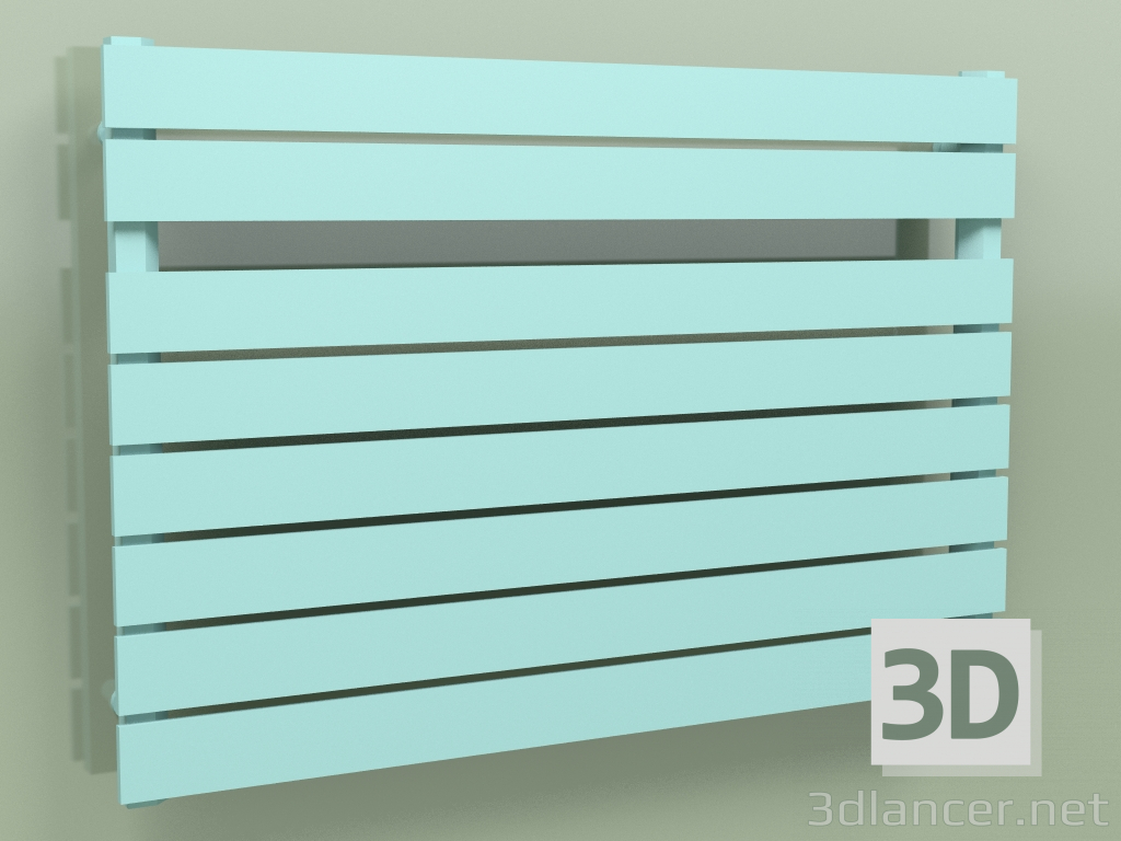 3 डी मॉडल गर्म तौलिया रेल - मुना (680 x 1000, आरएएल - 6034) - पूर्वावलोकन