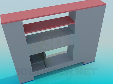 modelo 3D Unidad de pared muebles pequeños - escuchar modelo 3D Unidad de pared muebles pequeños - escuchar