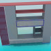 3d модель Небольшая мебельная стенка – превью