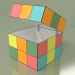 3d модель Ящик для іграшок Кубик Рубіка – превью