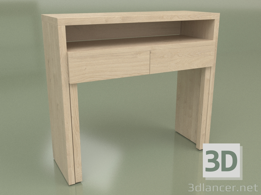 3 डी मॉडल कंसोल ड्रेसिंग टेबल Mn 540 (शैम्पेन) - पूर्वावलोकन