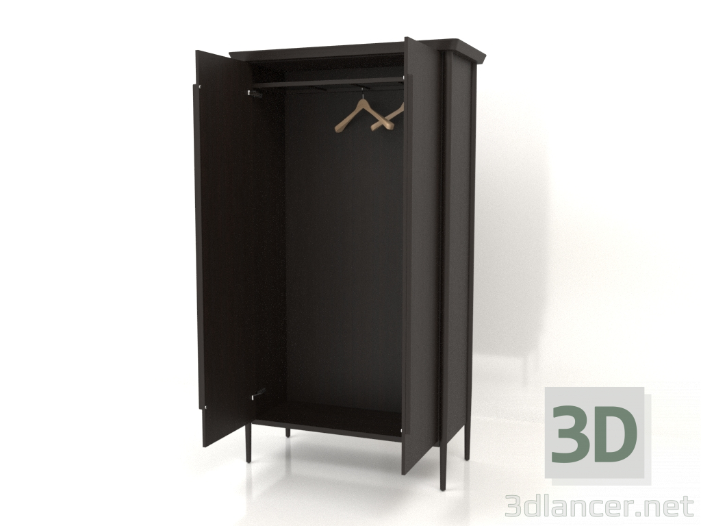 modèle 3D Armoire MC 03 (ouverte) (1114х565х2000, bois brun foncé) - preview