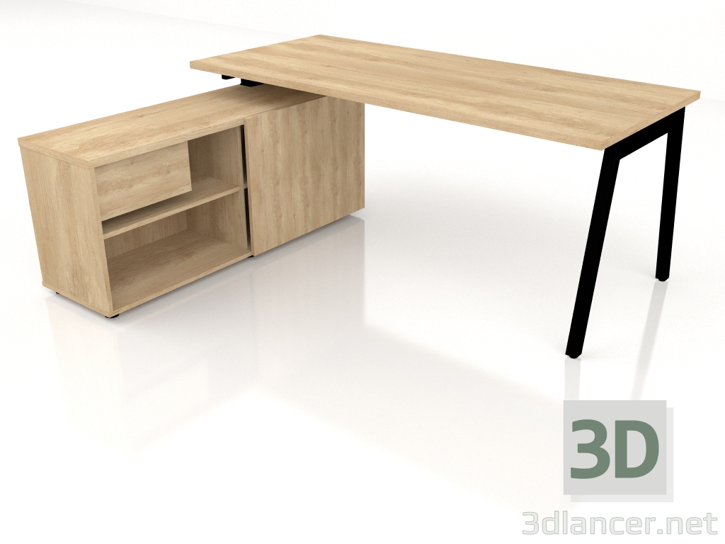 modèle 3D Table de travail Ogi M BOM21 (1800x1600) - preview