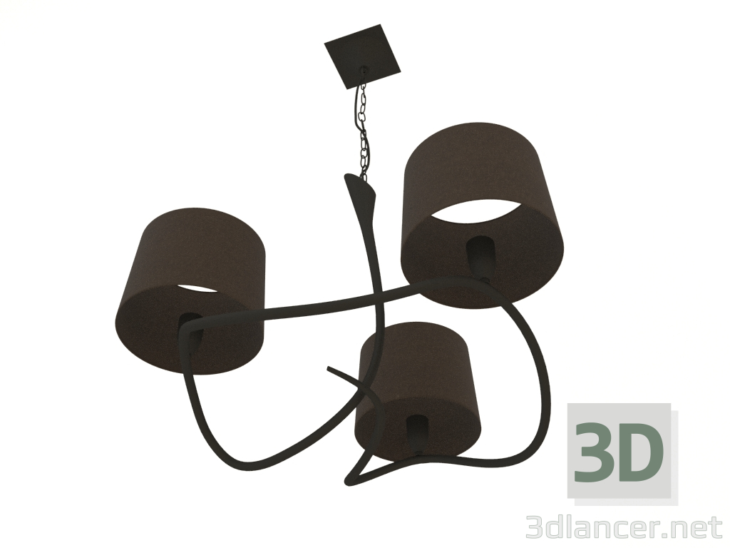 3d model Hanging chandelier (3686) - preview