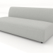 3d model Sofa module 2 seats (L) 166x90 - preview