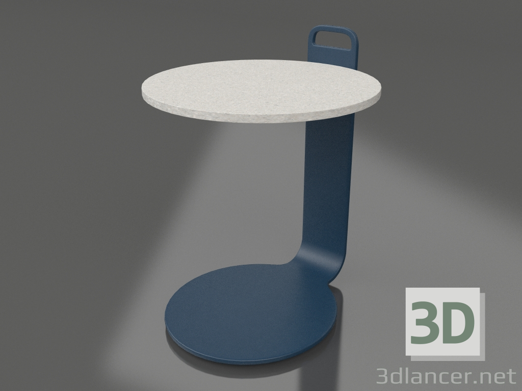 modèle 3D Table basse Ø36 (Gris bleu, DEKTON Sirocco) - preview