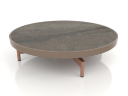 Round coffee table Ø90x22 (Bronze, DEKTON Radium)