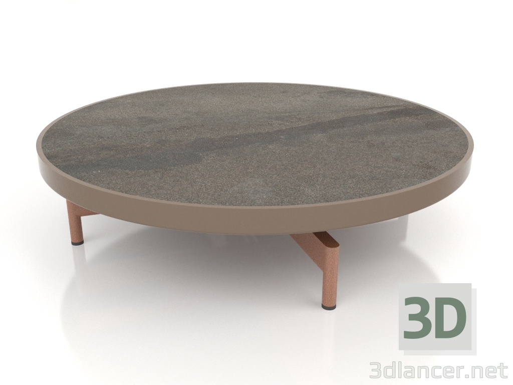 modello 3D Tavolino rotondo Ø90x22 (Bronzo, DEKTON Radio) - anteprima
