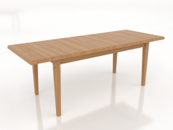 Yemek masası TRANSFORM 2100x800 mm (uzatılabilir, doğal meşe)