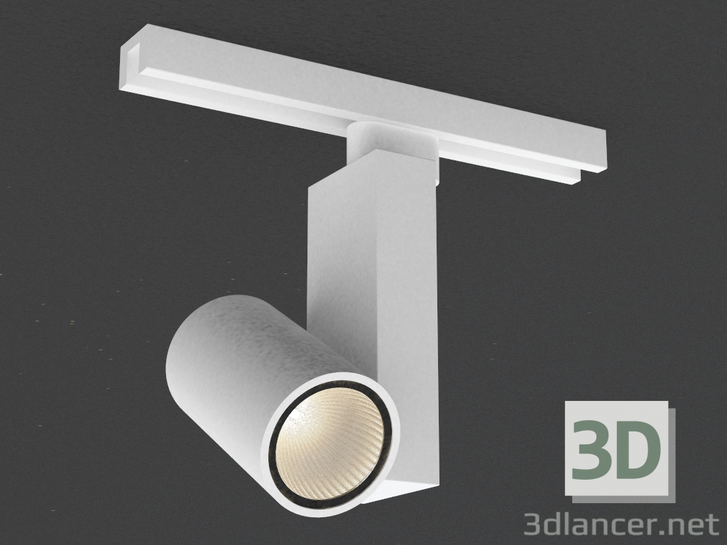 Modelo 3d Pista lâmpada LED (DL18422_11WW-Track R Branco Dim) - preview