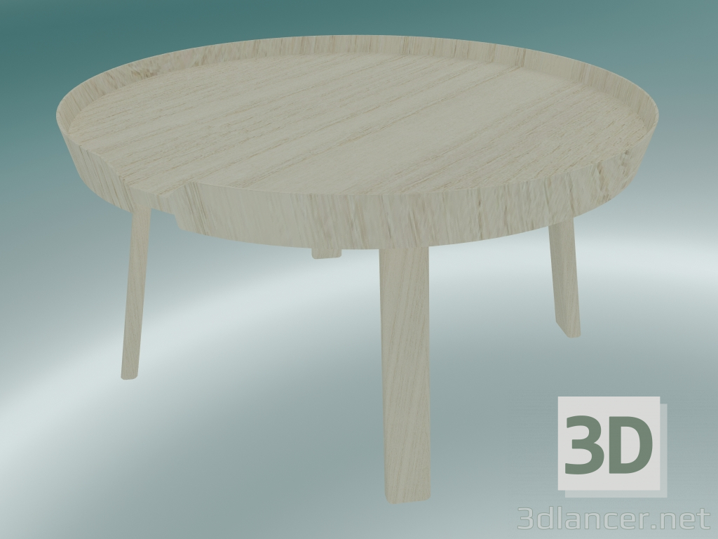 3 डी मॉडल चारों ओर कॉफी टेबल (बड़ी, ऐश) - पूर्वावलोकन
