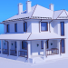 Haus auf 2 Etagen 3D-Modell kaufen - Rendern