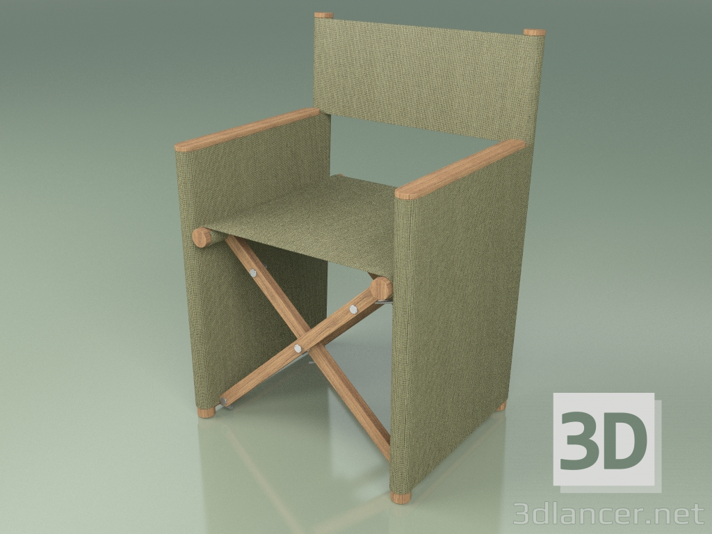 3d model Director's chair 001 (Olive) - preview