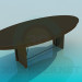 modello 3D Tavolo ovale per ospiti - anteprima