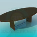 3D Modell Ovaler Tisch für Gäste - Vorschau