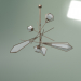 modello 3D Lampada a sospensione Lattice, 6 luci (grigio fumo, rosso bronzo opaco) - anteprima