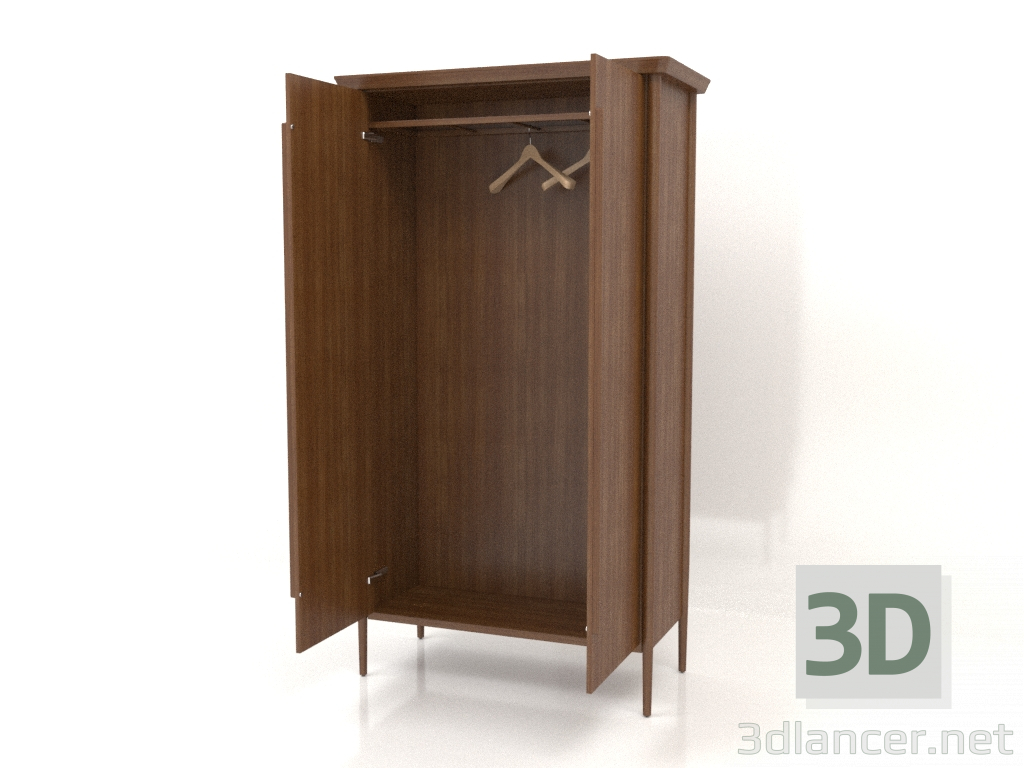 3d model Cabinet MC 03 (open) (1114х565х2000, wood brown light) - preview