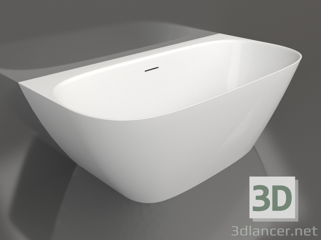 modello 3D Vasca da bagno a parete SOFIA WALL 160x80 - anteprima
