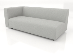 Sofa module 2 seats (L) 183x90 with an armrest on the left