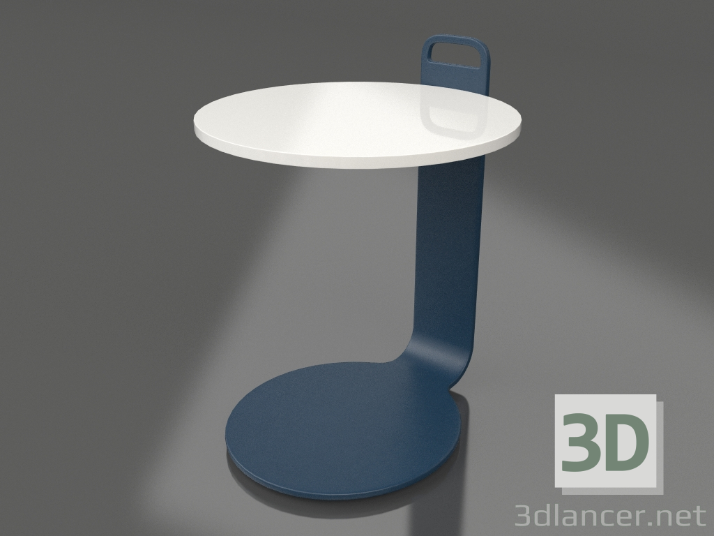 modello 3D Tavolino Ø36 (Grigio blu, DEKTON Zenith) - anteprima