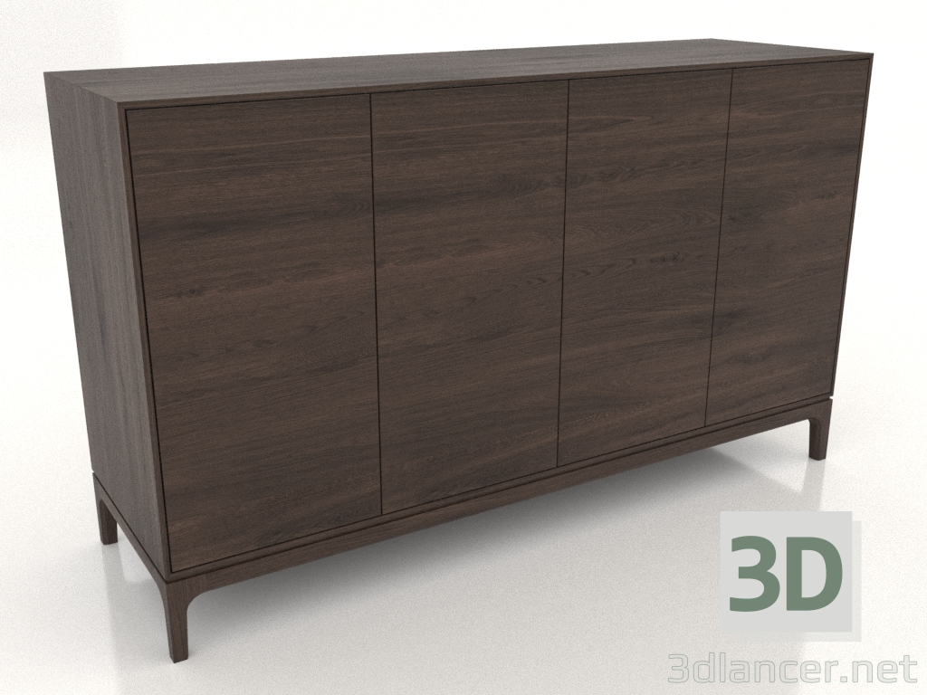 modèle 3D Meuble TV FARGO 1600x500x950 mm (chêne foncé) - preview